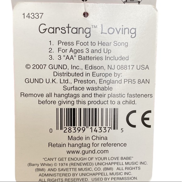 Gund Fun brown singing monkey plush toy with plush red heart Size OS - Picture 11 of 16